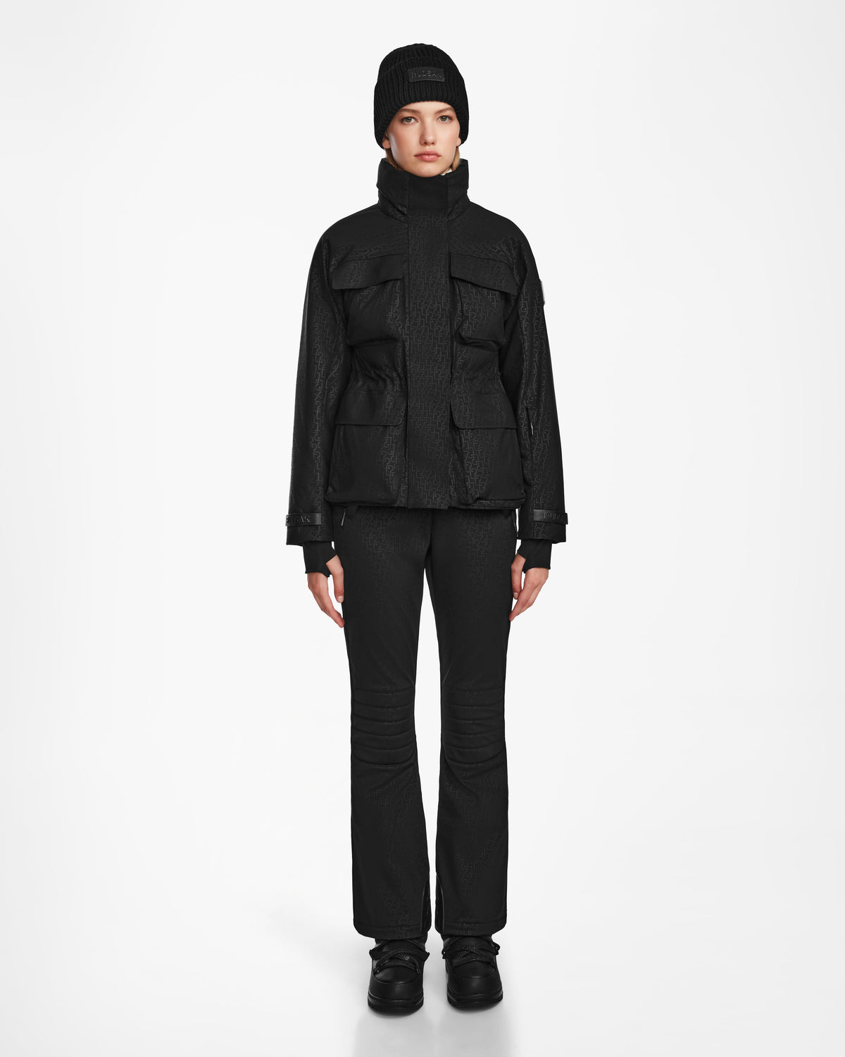 Monogram Print Black